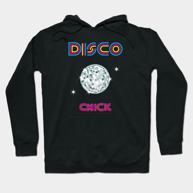 Disco Chick Hoodie by Mint Cloud Art Studio